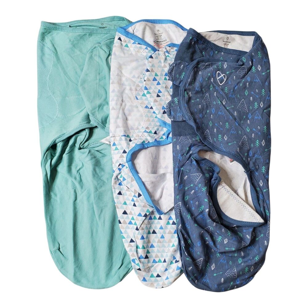 3 Pack SwaddleMe Infant Baby Swaddle Blanket Sleep Sacks Mountaineer Sz Large